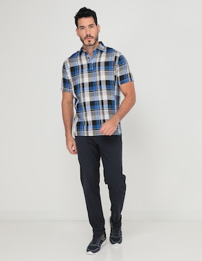 Camisa casual JBE de manga corta para hombre