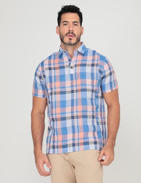 Camisa Casual JBE De Manga Corta Para Hombre