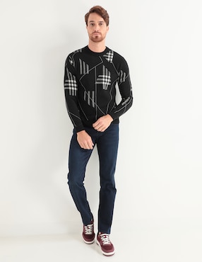 Sueter Moderno cuello redondo para hombre