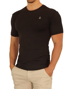 Playera John Leopard Cuello Redondo Para Hombre