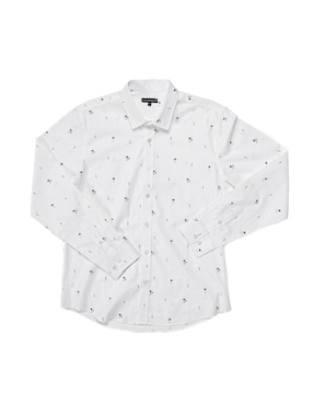 Camisa casual Generra de algodón manga larga para hombre