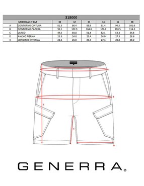 Bermuda Generra para hombre