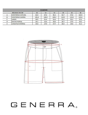 Bermuda Generra de lino para hombre