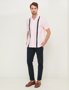 Camisa casual Cubavera de manga corta para hombre
