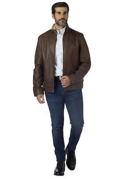 Chamarra casual Perry Ellis con bolsillos para hombre