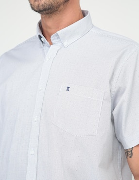 Camisa casual Dioro de algodón manga corta para hombre