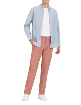 Camisa casual Dockers de algodón manga larga para hombre
