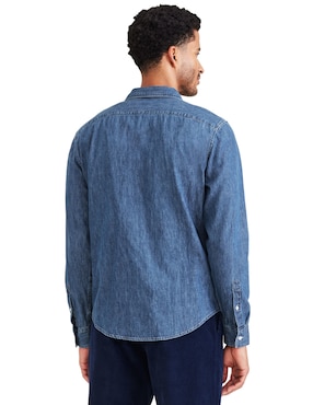 Camisa casual Dockers de algodón manga larga para hombre