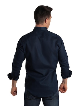 Camisa casual Muletta de lino manga larga para hombre