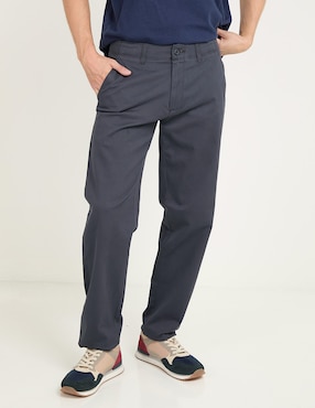 Pantalón Straight Haggar De Algodón Para Hombre