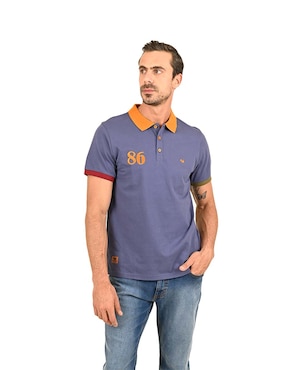 Playera Tipo Polo Ferrioni M23799 Para Hombre