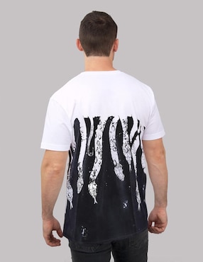 Playera FNC Collezioni Serpente cuello redondo para hombre