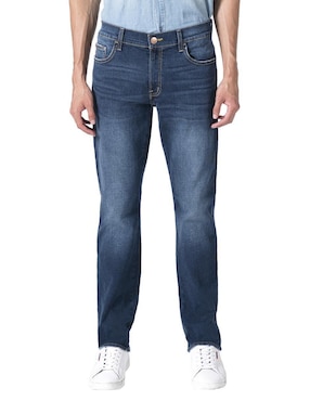 Jeans Slim Oggi Lavado Stone Wash Para Hombre