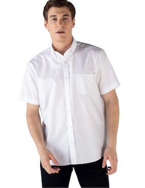 Camisa Casual Lacoste De Algodón Manga Corta Para Hombre