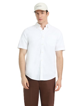Camisa casual Dockers de algodón manga corta para hombre