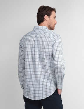 Camisa casual Dockers de algodón manga larga para hombre