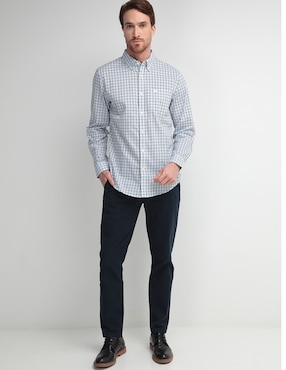 Camisa casual Dockers de algodón manga larga para hombre