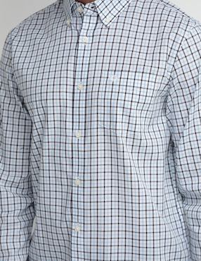Camisa casual Dockers de algodón manga larga para hombre