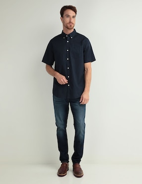 Camisa casual Dockers de algodón manga corta para hombre