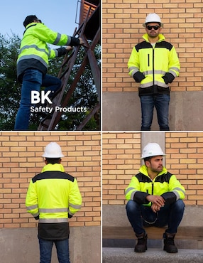 Chamarra Beckon impermeable con bolsillos para hombre