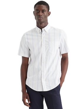 Camisa Casual Dockers De Algodón Manga Corta Para Hombre