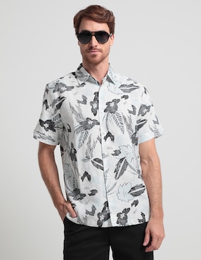 Camisa Casual Cubavera De Manga Corta Para Hombre