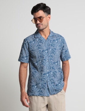 Camisa Casual Cubavera De Manga Corta Para Hombre