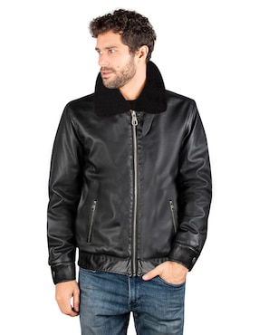 Chamarra Greenlander impermeable cuello a contraste para hombre