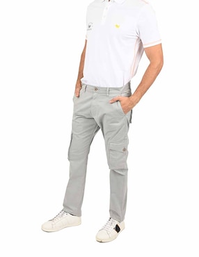 Pantalón Straight Ferrioni De Algodón Para Hombre