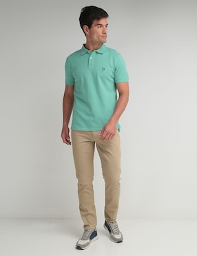 Pantalón slim Izod de algodón para hombre