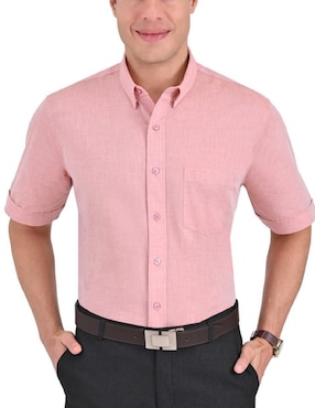 Camisa Casual Yale De Algodón Manga Corta Para Hombre