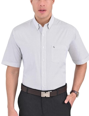 Camisa Casual Yale De Algodón Manga Corta Para Hombre