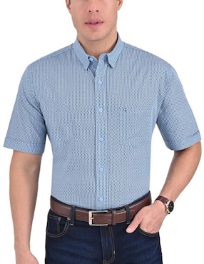 Camisa Casual Yale De Algodón Manga Corta Para Hombre