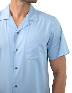 Camisa casual Generra de algodón manga corta para hombre