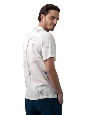 Camisa casual Generra de algodón manga corta para hombre
