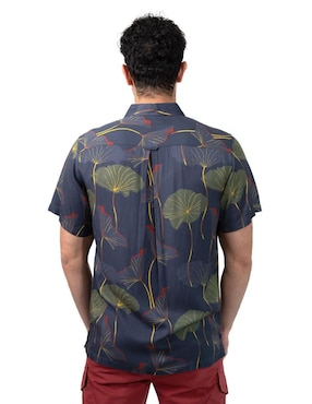Camisa casual Generra de algodón manga corta para hombre