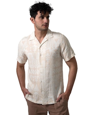 Camisa Casual Generra De Algodón Manga Corta Para Hombre