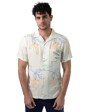 Camisa Casual Generra De Algodón Manga Corta Para Hombre