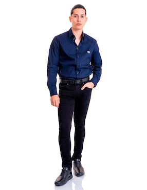 Camisa casual Pavi Italy de algodón manga larga para hombre