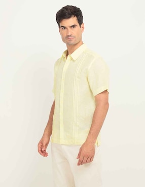 Guayabera Manga Corta Ábito Para Hombre