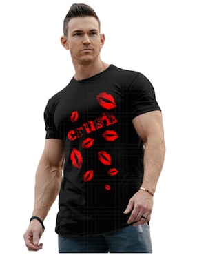 Playera Marëvnyk Alta Gama Crush Seduction Cuello Redondo Para Hombre