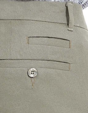 Pantalón de vestir slim Vittorio Forti de lino para hombre