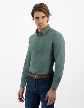 Camisa Casual Men's Fashion Manga Larga Para Hombre