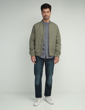 Jeans Straight Old Navy Lavado Obscuro Para Hombre