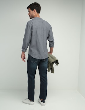 Jeans straight Old Navy lavado obscuro para hombre