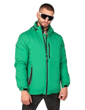 Chamarra Greenlander impermeable con capucha para hombre