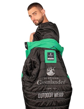 Chamarra Greenlander impermeable con capucha para hombre