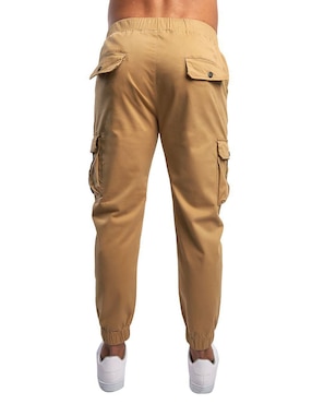 Pantalón jogger recto Chb Chili Beans Clothing Co. de gabardina para hombre