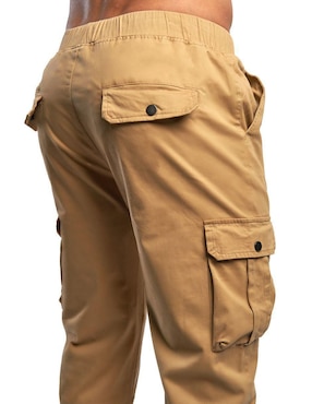 Pantalón jogger recto Chb Chili Beans Clothing Co. de gabardina para hombre