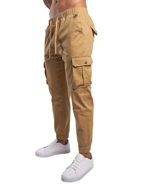 Pantalón jogger recto Chb Chili Beans Clothing Co. de gabardina para hombre